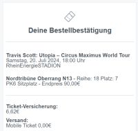 Travis Scott Tickets Köln 1 Sitzplatz 20.07.24 Circus Maximus Bayern - Augsburg Vorschau