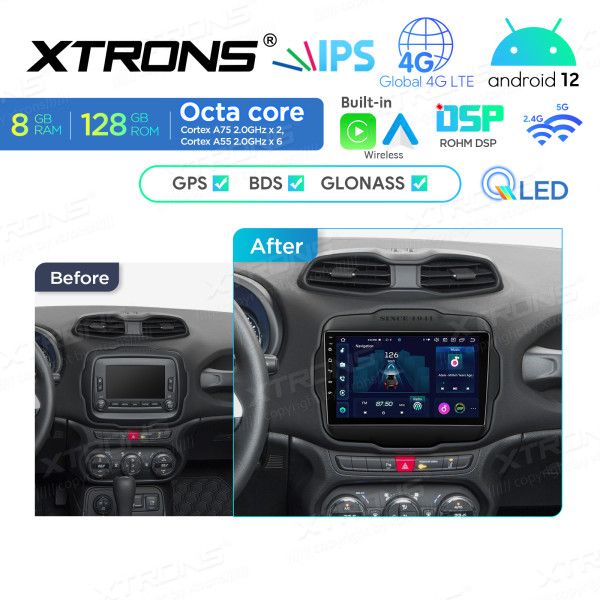 Android Autoradio IXP92RGJ Jeep Renegade 8GB+128GB in Burghausen