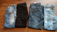 Jeans Hosen lang gefüttert 134 140 blau schwarz Hessen - Rüsselsheim Vorschau