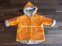 Baby Cord Jacke Größe 62 68 handmade Katze senfgelb Nordrhein-Westfalen - Rüthen Vorschau