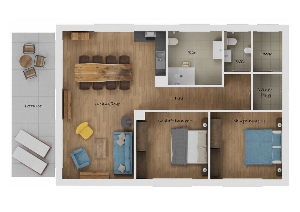 Ferienhaus, Wohnung auf Zeit möbliert bis 1.4.2024 zu vermieten in Fünfseen