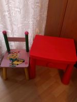 Kleinkind Möbel Mal- Tisch mit Schubladen & Stühl, guter Zustand! Nordrhein-Westfalen - Leverkusen Vorschau