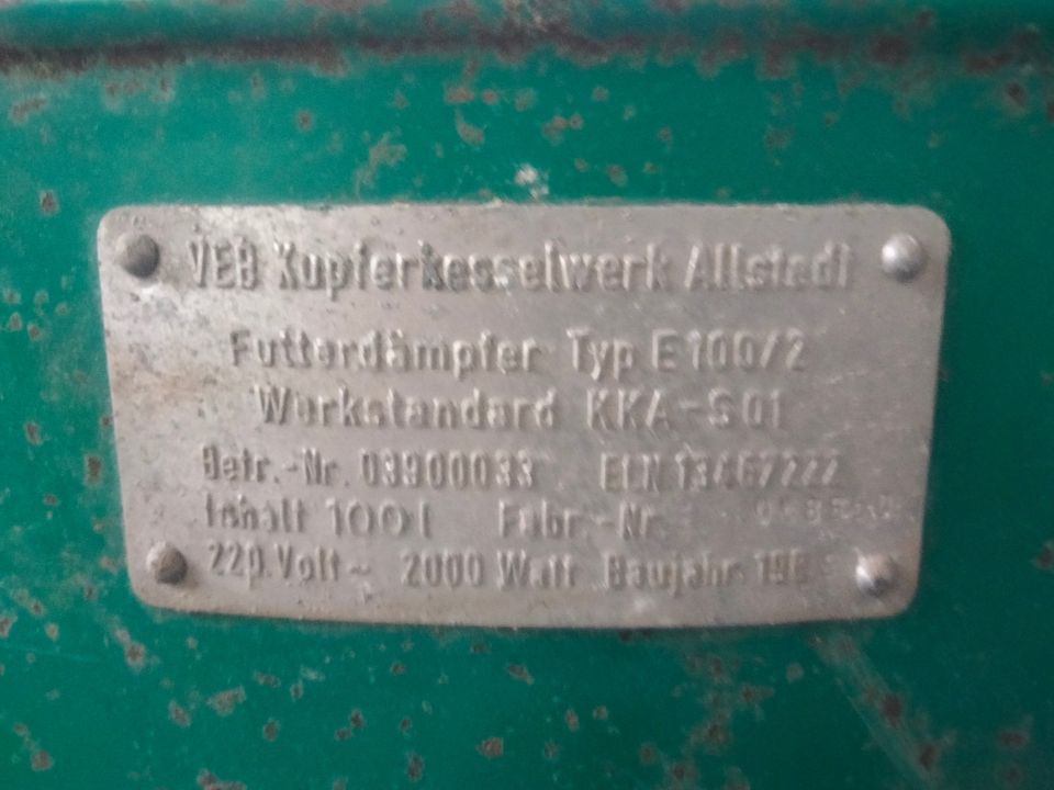 Behälter für Futerdämpfer Typ E100/2 DDR in Allstedt