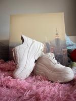 Bershka White Platform Sneakers Pankow - Weissensee Vorschau