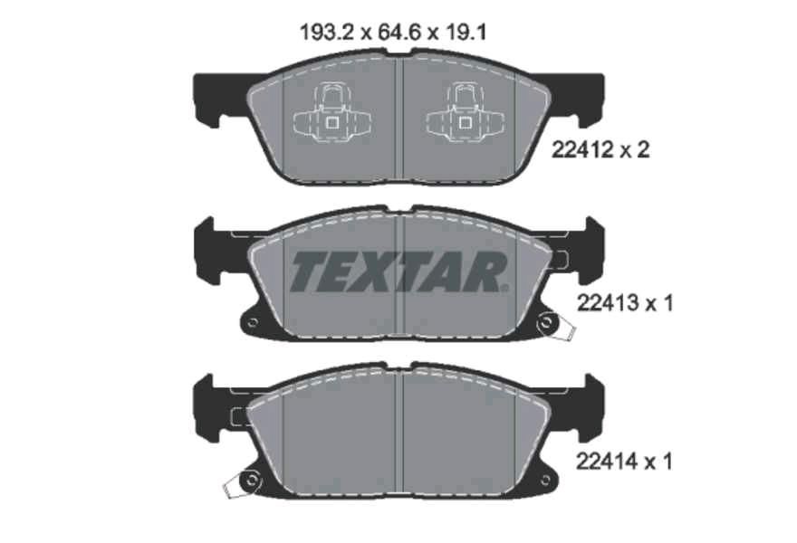 TEXTAR 2241201 Bremsbeläge Bremsbelagsatz Ford S-Max Galaxy NEU in Mannheim