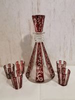 Likörset Glas Rot Mid Century Bayern - Bad Tölz Vorschau