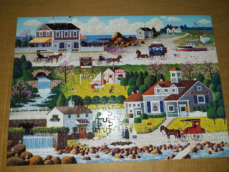 Puzzle Buffalo 300 xl Teile.Wysocki.Cricket Hawk Harbor in Berlin