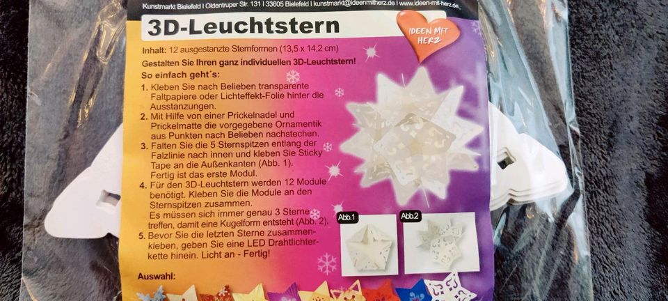 3D - Leuchtstern - Sterne - Ideen mit Herz in Chemnitz