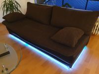 Sofa / Couch Leder mit LED + Schlaffunktion Hessen - Bad Hersfeld Vorschau