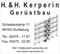 Gerüstbauer / Gerüstbauhelfer Niedersachsen - Bohmte Vorschau