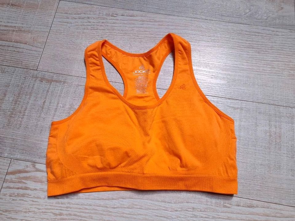 YOGA Bustier M orange neuwertig in Steinen