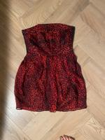 Zara Kleid Sommer Sommerkleid Seide rot schwarz Punkte Bandeau 36 Berlin - Charlottenburg Vorschau