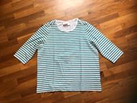 Shirt - langarm - türkis / weiß gestreift - Gr. 48 - Paola - TOP Schleswig-Holstein - Reinbek Vorschau