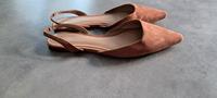 Slingpumps H&M flach cognac Gr. 41 Wildlederimitat München - Ramersdorf-Perlach Vorschau