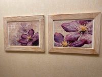 Holzwandbild Hibiskus 2er-Set / Blumenbild Leipzig - Baalsdorf Vorschau