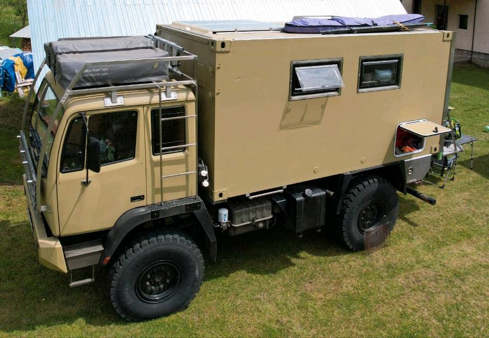 Steyr 12M18 Expeditionsmobil Allrad Wohnmobil 4x4 4 Sitzplätze in Riegel