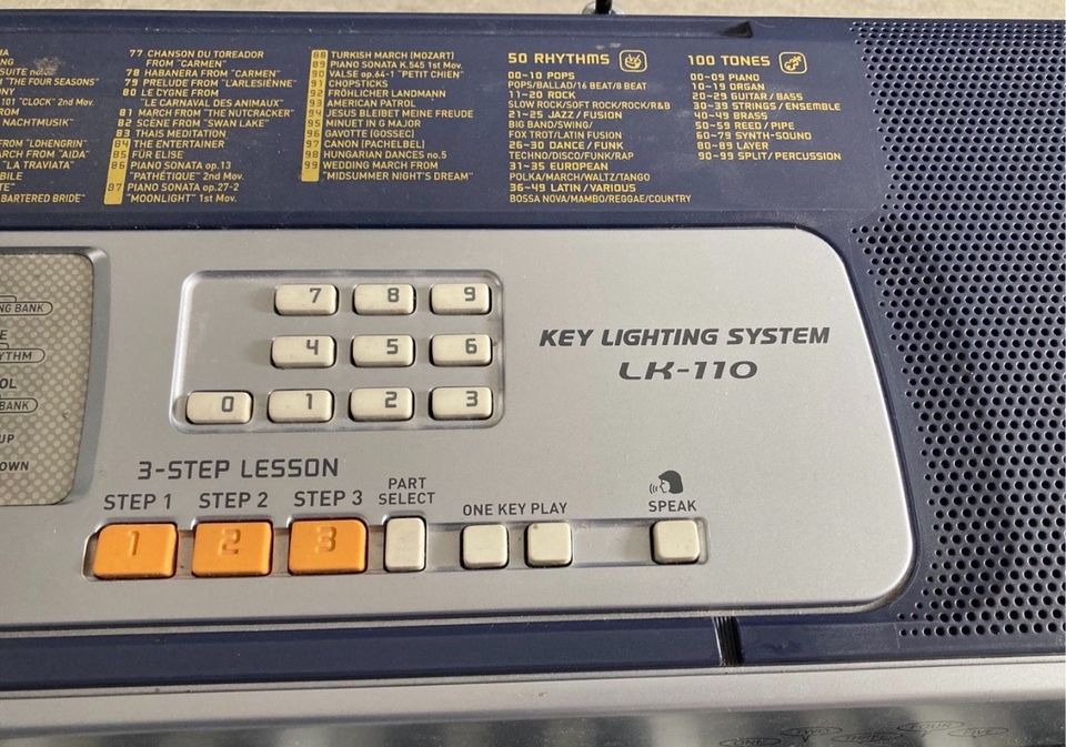 Casio LK-110 Leuchttasten Keyboard. in Essen