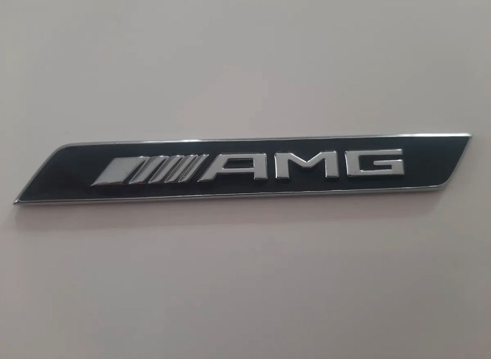 Turbo AMG Emblem für Kotflügel Chrom-Finish - Set mit 2 Stück