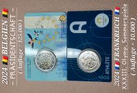 2 × 2 Euro 2024 Münzen COINCARDS Belgien + Frankreich (BU) Bayern - Kitzingen Vorschau