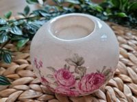 Teelichthalter Shabby Chic "Roses" Hessen - Rodenbach Vorschau