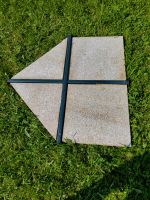 Natursteinplatten für Sonnenschirmständer incl. Metallkreuz Bayern - Bad Aibling Vorschau