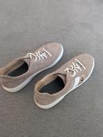 Sneaker beige gold velourleder Nordrhein-Westfalen - Uedem Vorschau