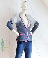 Alba Moda Gr. 38  Strickjacke Damen Cardigan Jacke grau pink Thüringen - Harth-Pöllnitz Vorschau