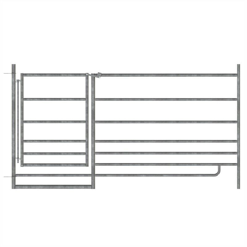 Steckfix-Horde, Schafpanel mit Tor, 1,83 m x 0,92 m, verzinkt in Viöl