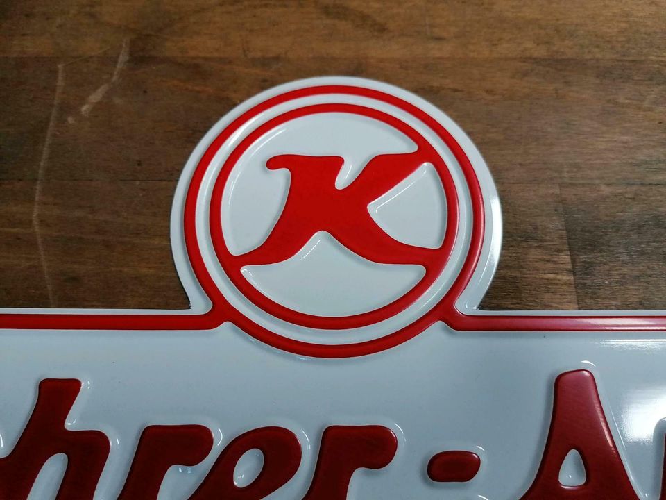 Kässbohrer Anhänger Emblem original LKW Oldtimer Blech in Selters