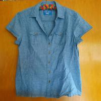 Cecil Bluse Jeans blau L Leinen/Baumwolle Nordrhein-Westfalen - Kreuztal Vorschau
