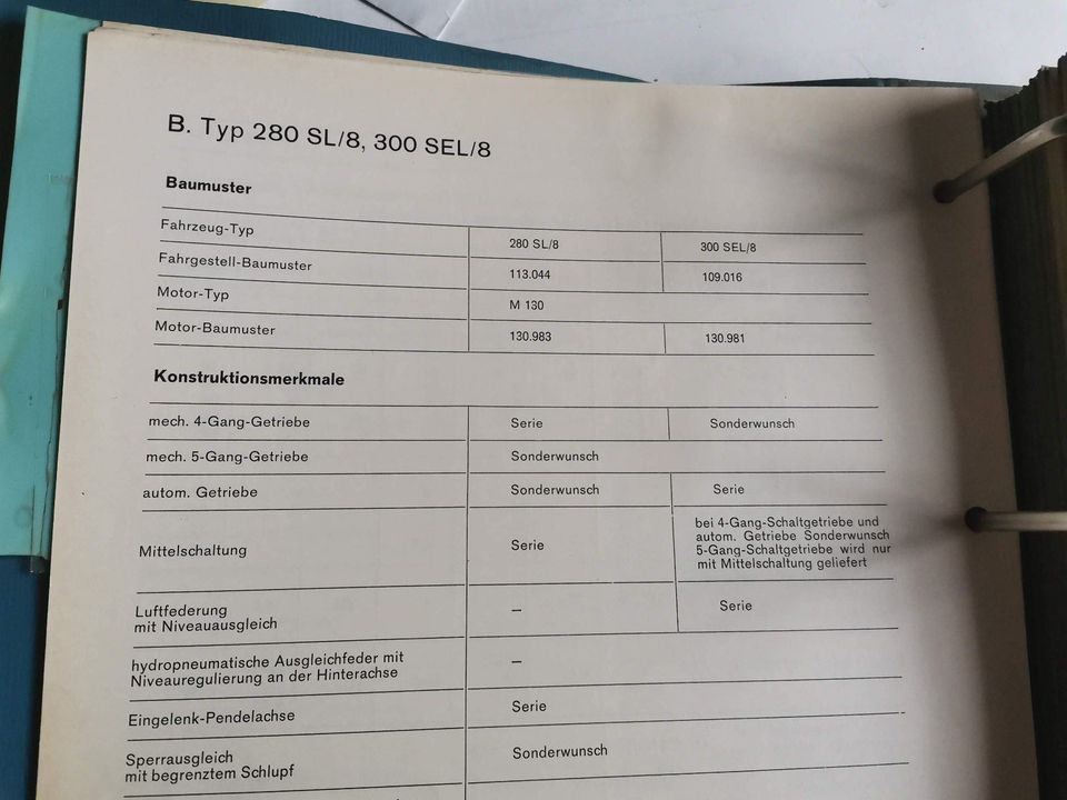 Original Mercedes Werkstatthandbuch W 108. W109, W 111, W 113 in Merchweiler