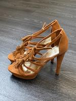 H&M High Heel Sandalette, hellbraun, Gr.40, Absatz 12 cm Bayern - Ansbach Vorschau