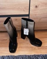 Damen-Stiefeletten mit Absatz in grau schwarz Köln - Porz Vorschau