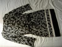Kleid 3/4-Arm, schwarz-creme Blumen, H&M, Gr. 34, 1x getragen Bayern - Tittling Vorschau