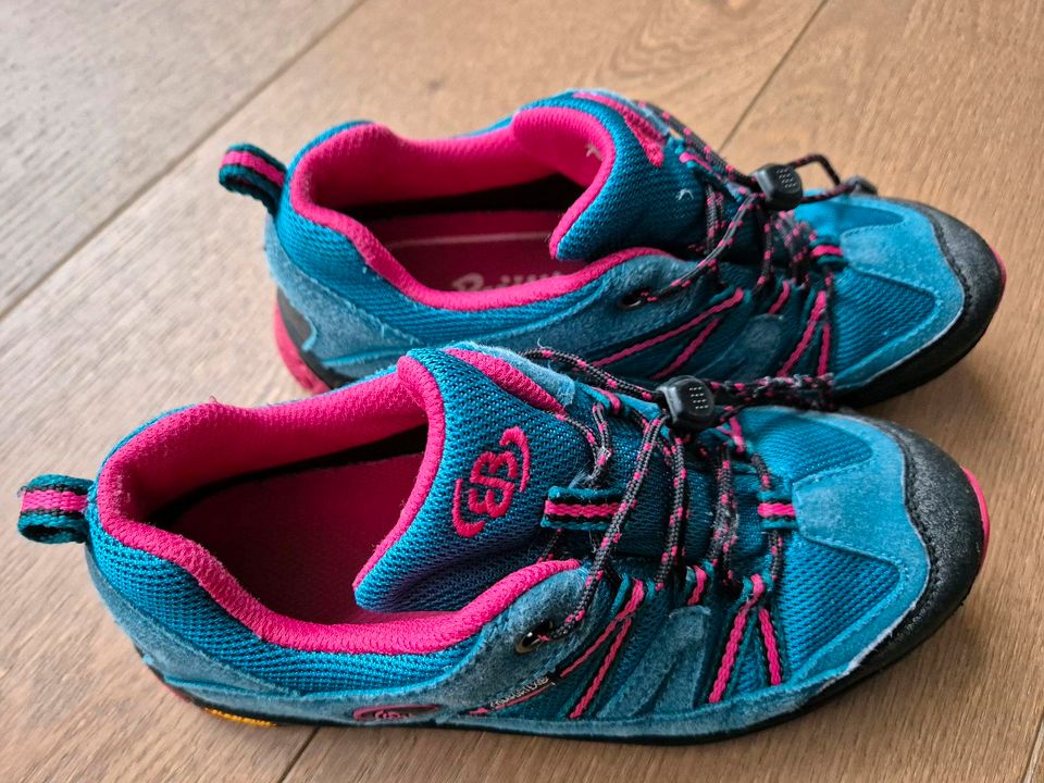 Brütting Wanderschuhe Halbschuhe türkis rosa Größe 34 in Dresden