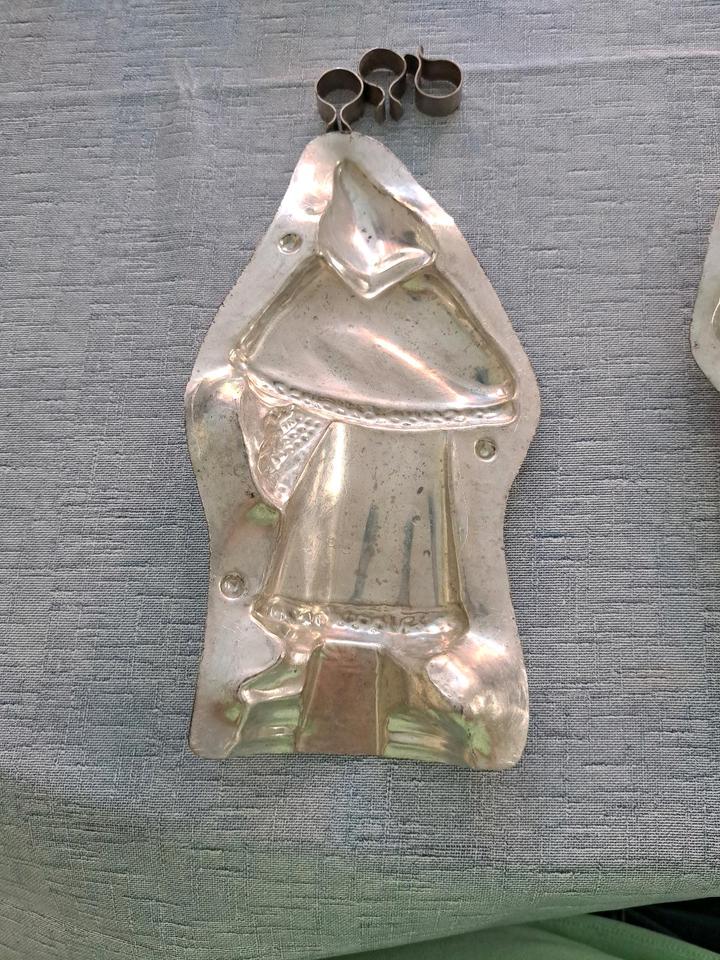 sehr alte Schokoladenform Nikolaus Weihnachtsmann 24 cm - Antik W in Dießen