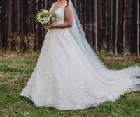 Brautkleid Gr. 38 Ivory m. Schleppe Bayern - Heidenheim Mittelfr Vorschau