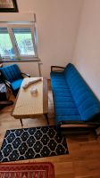Vintage Sofa, Sessel, Tisch Kombi 50er/60er Jahre blau Rockabilly Saarland - Püttlingen Vorschau