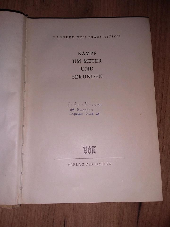 von Brauchitsch, Kampf um Meter und Sekunden,  1953 in Grimma