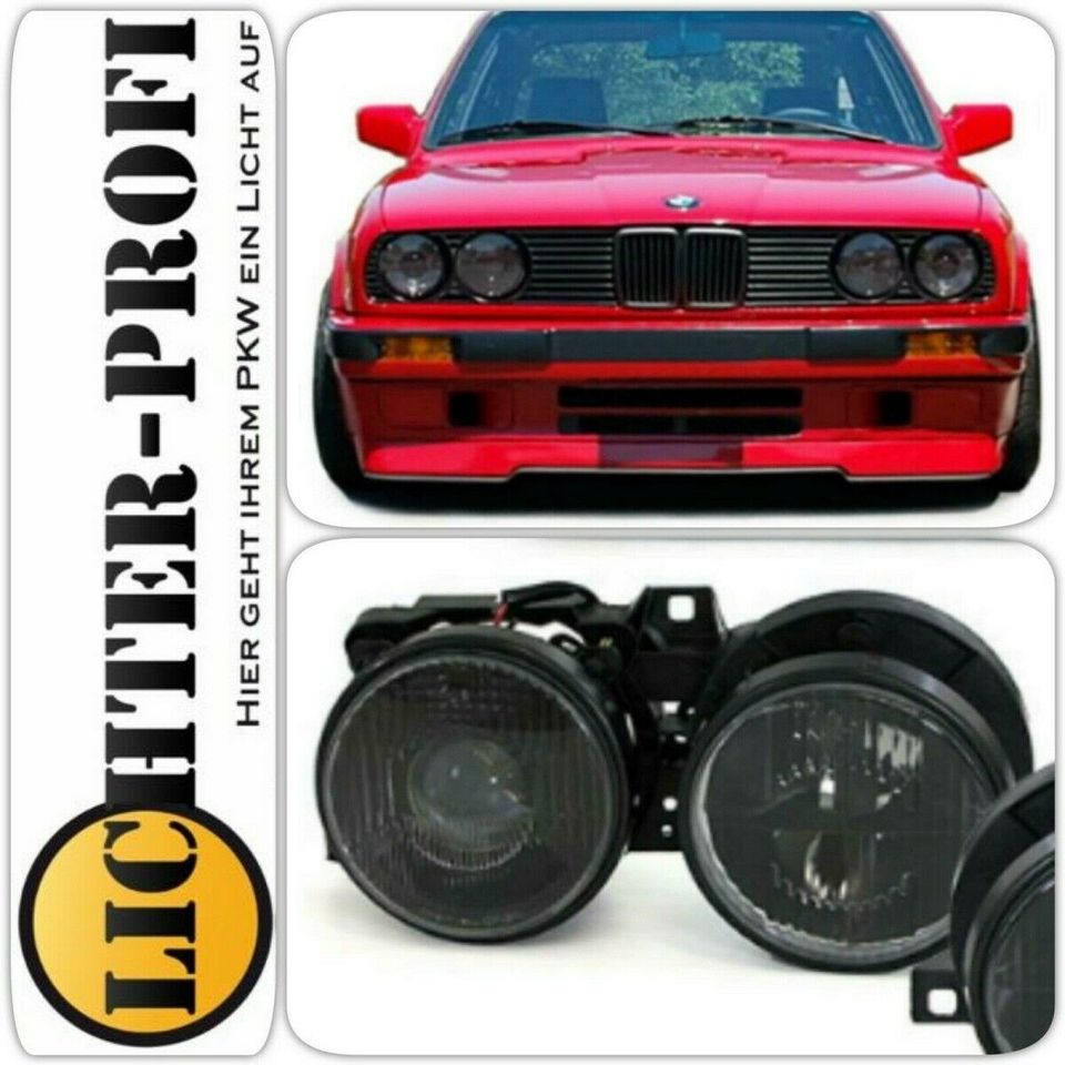 Scheinwerfer schwarz für BMW 3er E30 BJ 10/1987 - 12/1993 in Calden