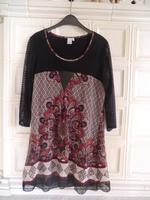 Kleid Liberty Gr. L schwarz-rot 3/4 Arm verschiedene Stoffe Bayern - Großmehring Vorschau