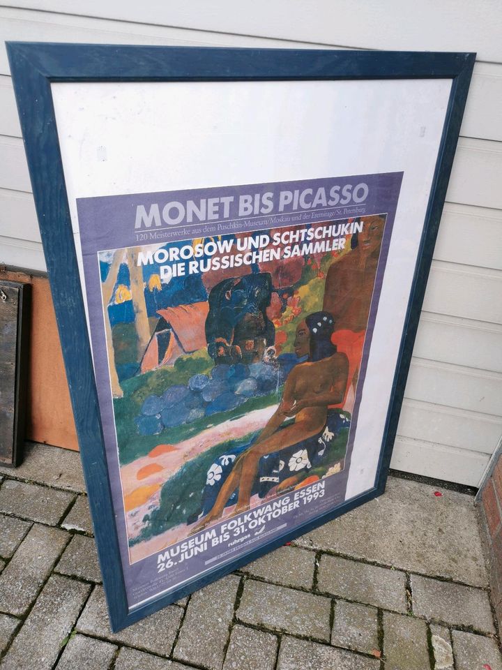 Plakat von der Kunstausstellung Monet bis Picasso in Lengerich