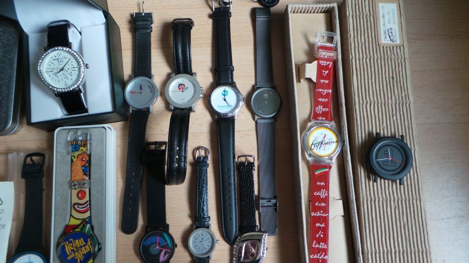 Konvolut seltener Werbeuhren,Uhren Herrenuhr,Armbanduhren in Bielefeld