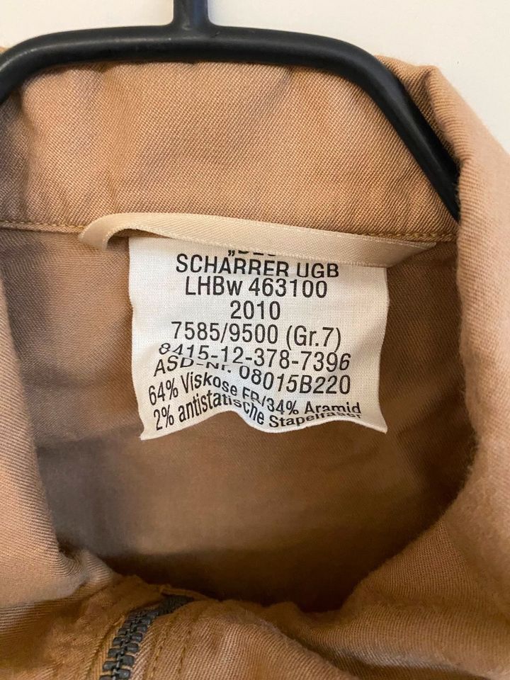 original Bundeswehr Marine Bordjacke Tropen Größe 7 (50)  BW in Zweibrücken