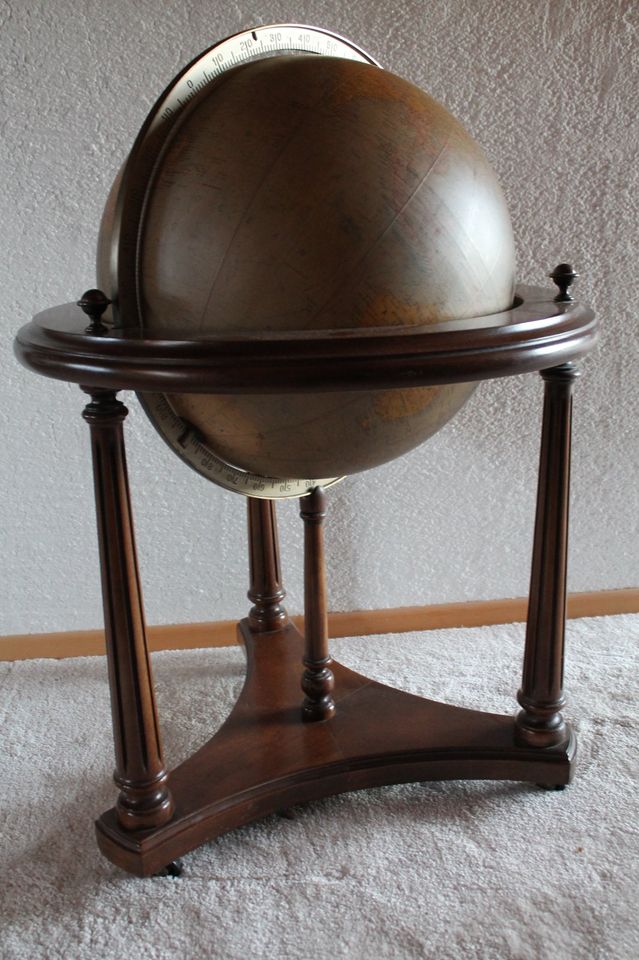 Weltkugel 18-Inch Mahogany Globe by Brandt ,Hagerstown MD in Limbach