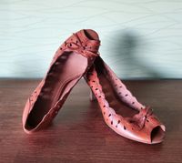 Echtleder Pumps Braun Cognac  Bellisima Gr.39, 1x getragen Nordrhein-Westfalen - Lippetal Vorschau