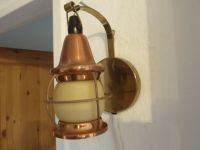 Lampe Bootslampe Kajüte Messing Kupfer Glas Wandlampe Niedersachsen - Buchholz in der Nordheide Vorschau