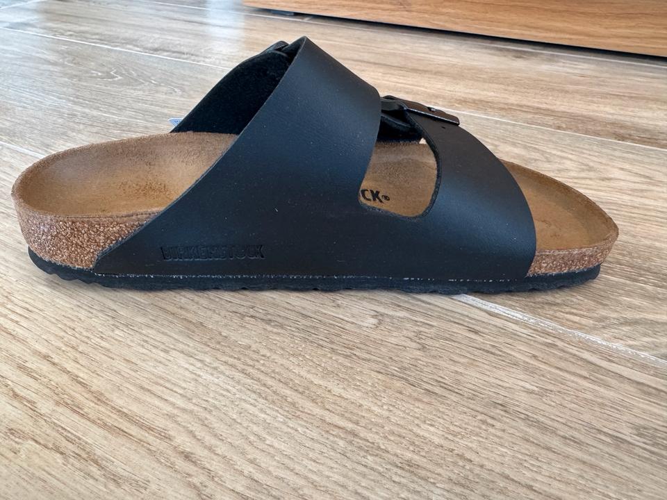 Birkenstock Arizona Gr. 38 Sandalen schmal schwarz Hausschuhe in Berlin