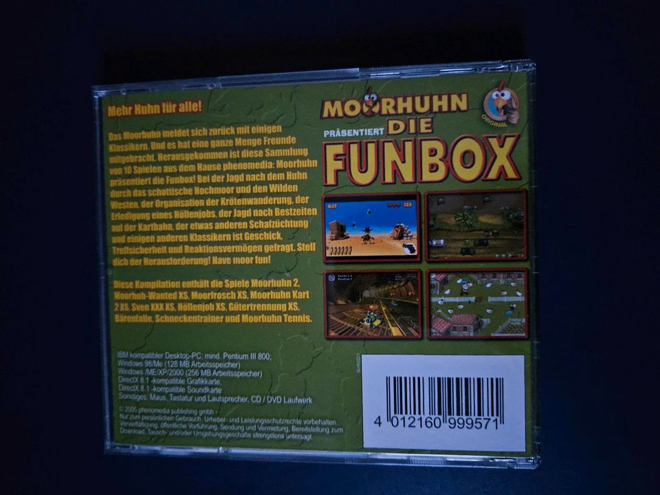Moorhuhn - Die Funbox PC CD-ROM Spiel Game in Uehlfeld