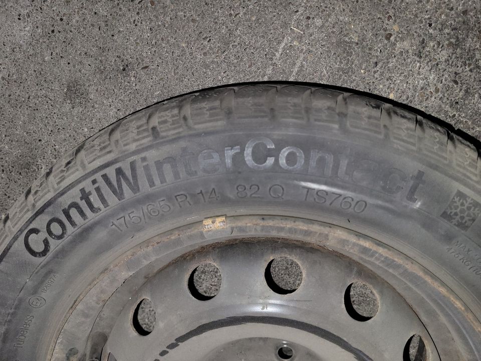 Reifen inkl. Felgen - Continental 175/65 R14 82Q - WinterContact in Bestwig